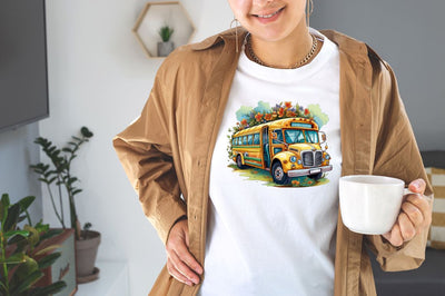 Bus School Sublimation Clipart Bundle Sublimation Designangry 