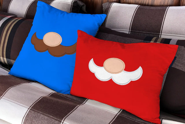 Bushy Cartoon Mustache Applique Embroidery Embroidery/Applique DESIGNS Risa Rocks It 