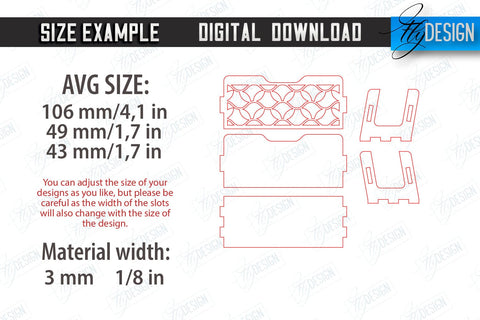 Business Card Holders Laser Cut Bundle | Office Accessory | Business Card Stand | CNC Files SVG Fly Design 