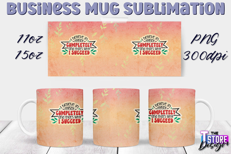 Business Mug Sublimation | 11 oz 15 oz Mug | PNG File Sublimation The T Store Design 