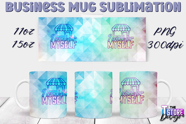 Business Mug Sublimation | 11 oz 15 oz Mug | PNG File Sublimation The T Store Design 