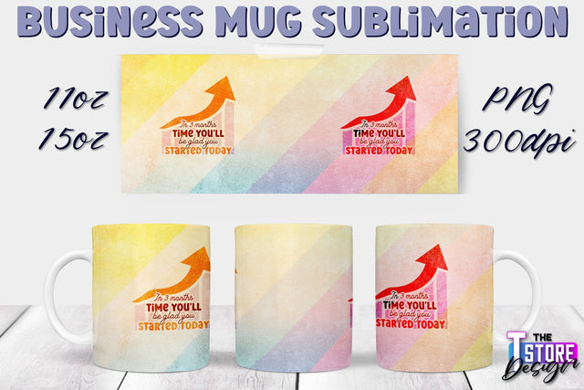 Business Mug Sublimation | 11 oz 15 oz Mug | PNG File Sublimation The T Store Design 