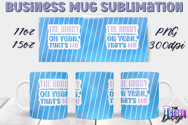 Business Mug Sublimation | 11 oz 15 oz Mug | PNG File Sublimation The T Store Design 