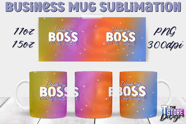 Business Mug Sublimation | 11 oz 15 oz Mug | PNG File Sublimation The T Store Design 