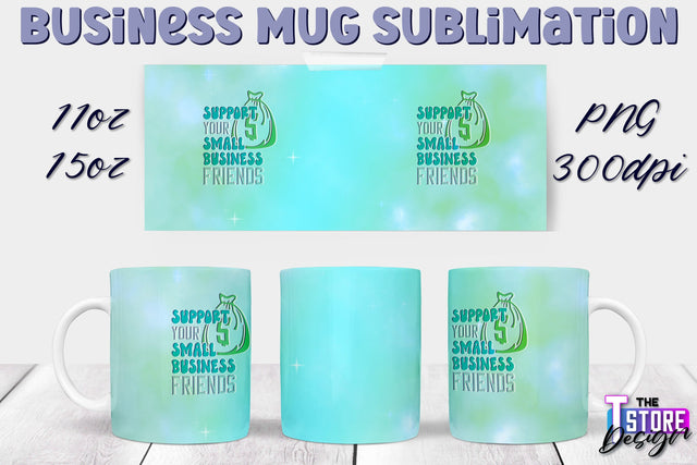 Business Mug Sublimation | 11 oz 15 oz Mug | PNG File Sublimation The T Store Design 