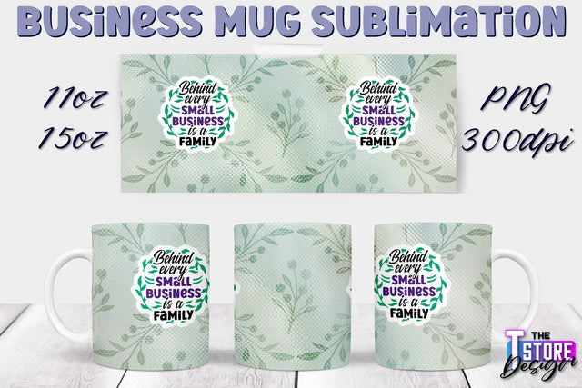 Business Mug Sublimation | 11 oz 15 oz Mug | PNG File Sublimation The T Store Design 
