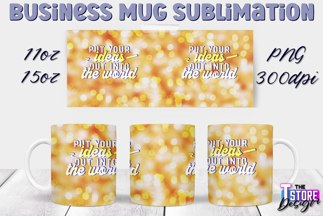 Business Mug Sublimation | 11 oz 15 oz Mug | PNG File Sublimation The T Store Design 