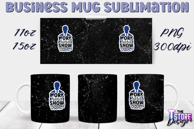 Business Mug Sublimation | 11 oz 15 oz Mug | PNG File Sublimation The T Store Design 