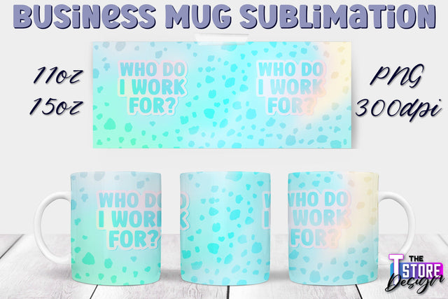 Business Mug Sublimation | 11 oz 15 oz Mug | PNG File Sublimation The T Store Design 