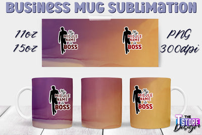 Business Mug Sublimation | 11 oz 15 oz Mug | PNG File Sublimation The T Store Design 