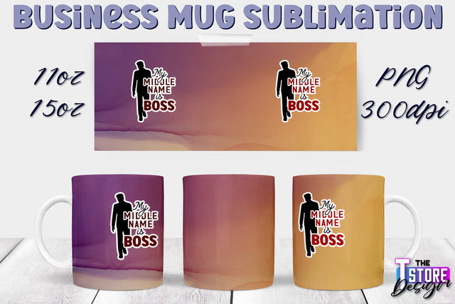 Business Mug Sublimation | 11 oz 15 oz Mug | PNG File Sublimation The T Store Design 