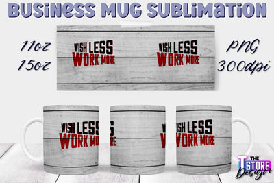 Business Mug Sublimation | 11 oz 15 oz Mug | PNG File Sublimation The T Store Design 