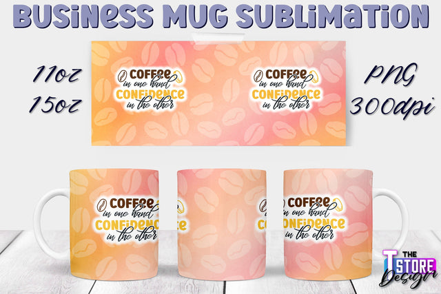 Business Mug Sublimation | 11 oz 15 oz Mug | PNG File Sublimation The T Store Design 