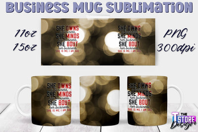 Business Mug Sublimation | 11 oz 15 oz Mug | PNG File Sublimation The T Store Design 