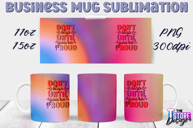 Business Mug Sublimation | 11 oz 15 oz Mug | PNG File Sublimation The T Store Design 