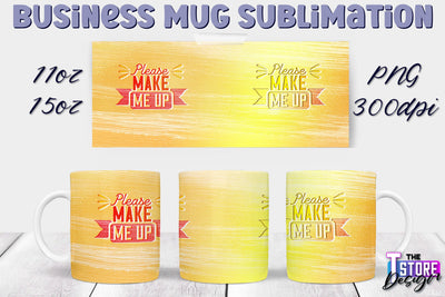 Business Mug Sublimation | 11 oz 15 oz Mug | PNG File Sublimation The T Store Design 