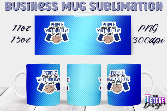 Business Mug Sublimation | 11 oz 15 oz Mug | PNG File Sublimation The T Store Design 