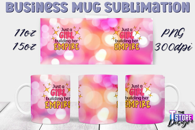 Business Mug Sublimation | 11 oz 15 oz Mug | PNG File Sublimation The T Store Design 