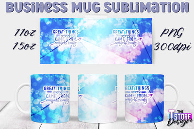 Business Mug Sublimation | 11 oz 15 oz Mug | PNG File Sublimation The T Store Design 