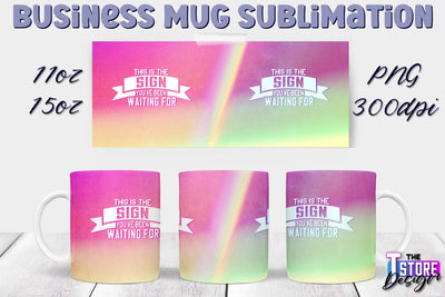 Business Mug Sublimation | 11 oz 15 oz Mug | PNG File Sublimation The T Store Design 