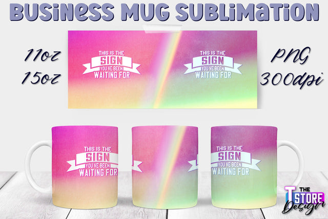 Business Mug Sublimation | 11 oz 15 oz Mug | PNG File Sublimation The T Store Design 