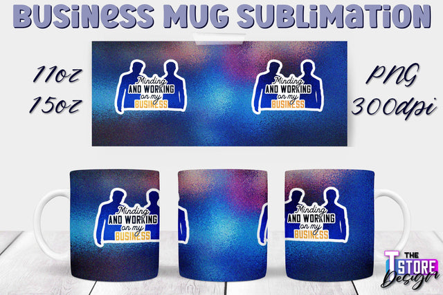 Business Mug Sublimation | 11 oz 15 oz Mug | PNG File Sublimation The T Store Design 