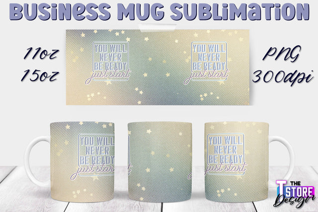 Business Mug Sublimation | 11 oz 15 oz Mug | PNG File Sublimation The T Store Design 