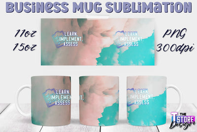 Business Mug Sublimation | 11 oz 15 oz Mug | PNG File Sublimation The T Store Design 