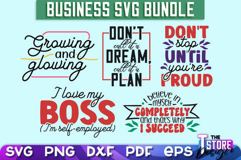 Business SVG Design Bundle | Business Quotes SVG Design | Boss SVG v.1 SVG The T Store Design 