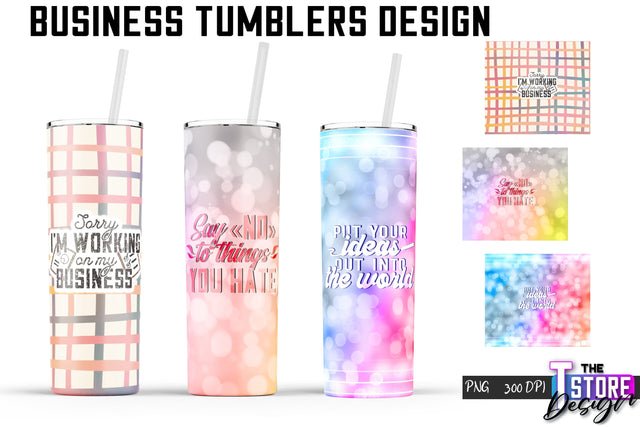 Business Tumbler | Business Design | 20 Oz Tumbler | Tumbler Wrap Sublimation The T Store Design 