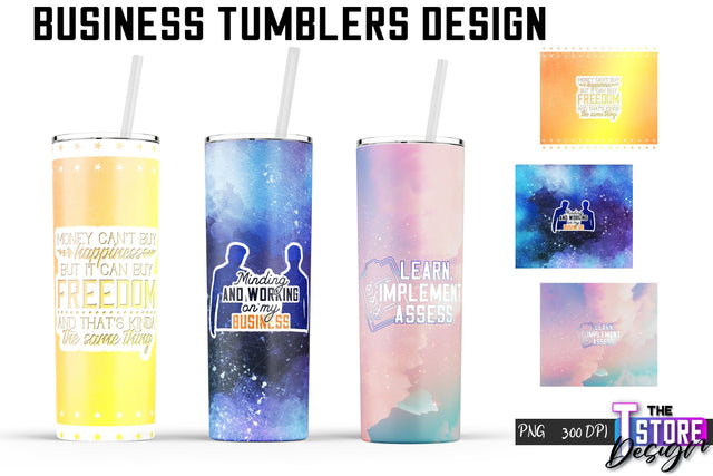 Business Tumbler | Business Design | 20 Oz Tumbler | Tumbler Wrap Sublimation The T Store Design 
