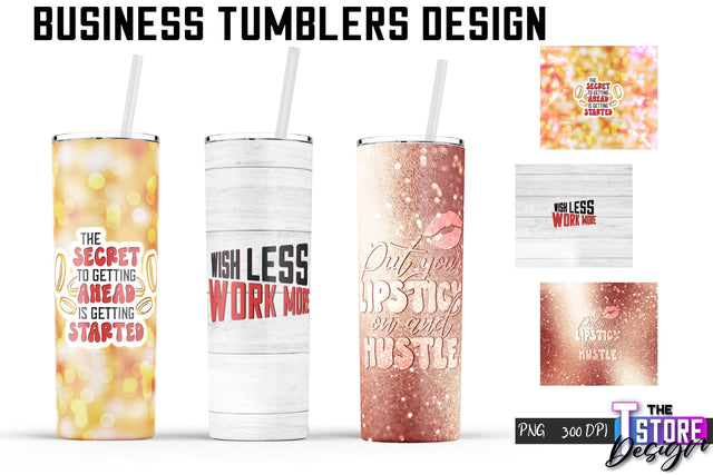 Business Tumbler | Business Design | 20 Oz Tumbler | Tumbler Wrap Sublimation The T Store Design 