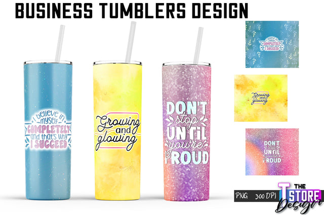 Business Tumbler | Business Design | 20 Oz Tumbler | Tumbler Wrap Sublimation The T Store Design 