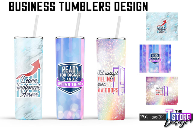 Business Tumbler | Business Design | 20 Oz Tumbler | Tumbler Wrap Sublimation The T Store Design 