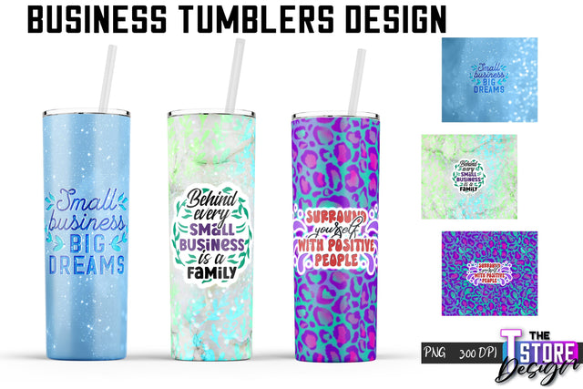 Business Tumbler | Business Design | 20 Oz Tumbler | Tumbler Wrap Sublimation The T Store Design 