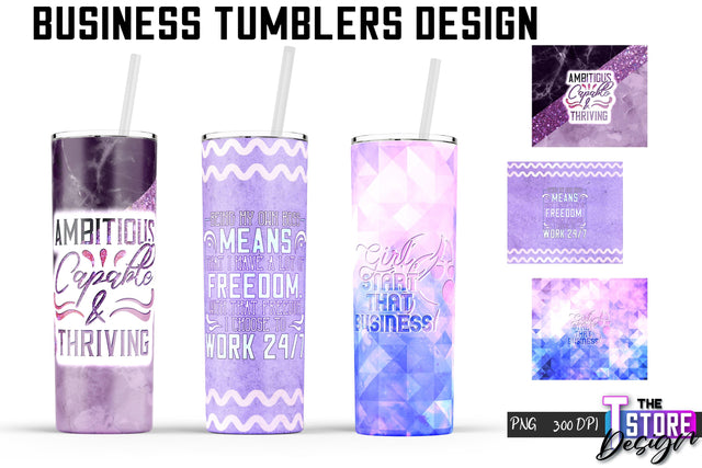 Business Tumbler | Business Design | 20 Oz Tumbler | Tumbler Wrap Sublimation The T Store Design 