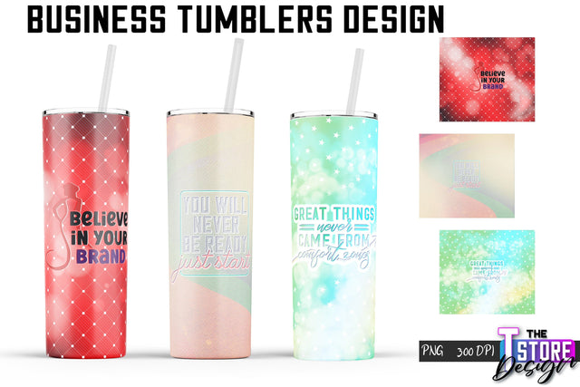 Business Tumbler | Business Design | 20 Oz Tumbler | Tumbler Wrap Sublimation The T Store Design 