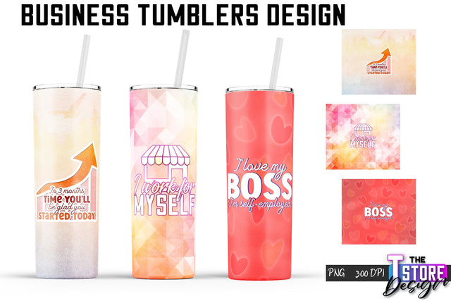 Business Tumbler | Business Design | 20 Oz Tumbler | Tumbler Wrap Sublimation The T Store Design 
