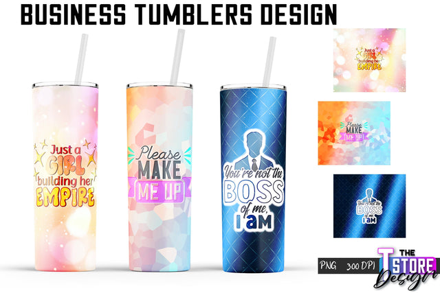 Business Tumbler | Business Design | 20 Oz Tumbler | Tumbler Wrap Sublimation The T Store Design 