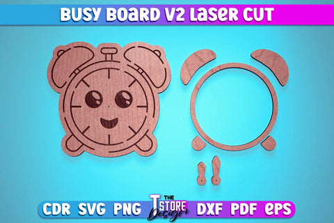 Busy Board Laser Cut | Baby Game Laser Cut SVG Design | CNC Files v.2 SVG The T Store Design 