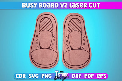 Busy Board Laser Cut | Baby Game Laser Cut SVG Design | CNC Files v.2 SVG The T Store Design 