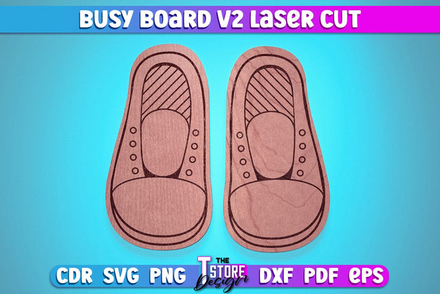 Busy Board Laser Cut | Baby Game Laser Cut SVG Design | CNC Files v.2 SVG The T Store Design 