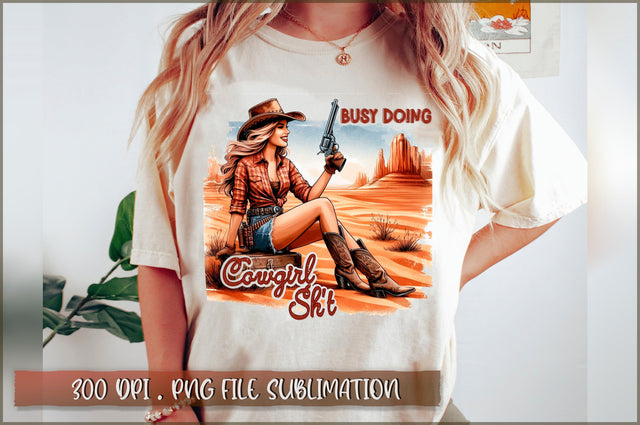 Busy doing cowgirl sh't Sublimation Sublimation Shetara Begum 