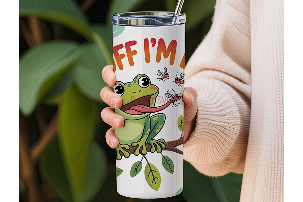 Busy Frog 20oz Tumbler Wrap - So Fontsy