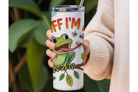Busy Frog 20oz Tumbler Wrap Sublimation DesignSVG 
