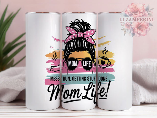Busy Mom Life 20oz Tumbler Wrap, Mom Life Tumbler, 20oz Sublimation Wrap, Getting Stuff Done, Busy Mom Gift, Mom Hustle Tumbler, Boss Mom Drinkware Sublimation Li Zamperini 