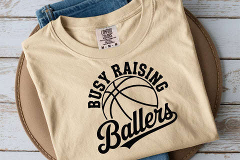 Busy Raising Ballers Svg Png, Basketball Svg, Basketball Mama Svg, Trendy Basketball Svg SVG DesignDestine 