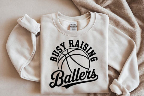 Busy Raising Ballers Svg Png, Basketball Svg, Basketball Mama Svg, Trendy Basketball Svg SVG DesignDestine 