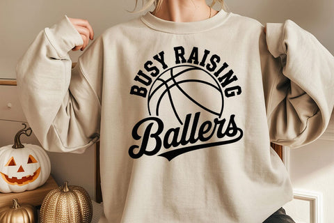 Busy Raising Ballers Svg Png, Basketball Svg, Basketball Mama Svg, Trendy Basketball Svg SVG DesignDestine 