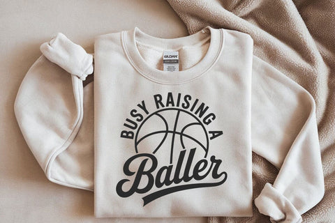 Busy Raising Ballers Svg Png, Basketball Svg, Basketball Mama Svg, Trendy Basketball Svg SVG DesignDestine 